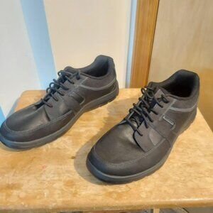 Rockport Get Your Kicks Blucher Men's US 14 Black Leather Sneaker Shoes EUC